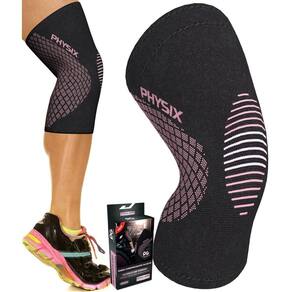 Suporte de joelho Physix Gear Recovery Compression Pink S
