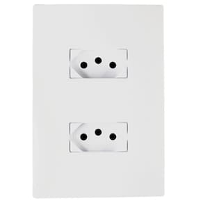 Conjunto Tomada Dupla 10A 2P+T 4X2 Monobloco I9 94120 Ilumi