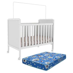 Berço Americano Cloe 2 em 1 com Colchão Baby Physical - Móveis Peroba