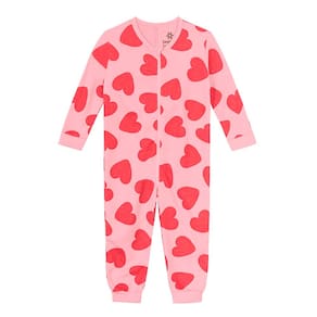 Macacão pijama infantil moletom Brandili Rosa