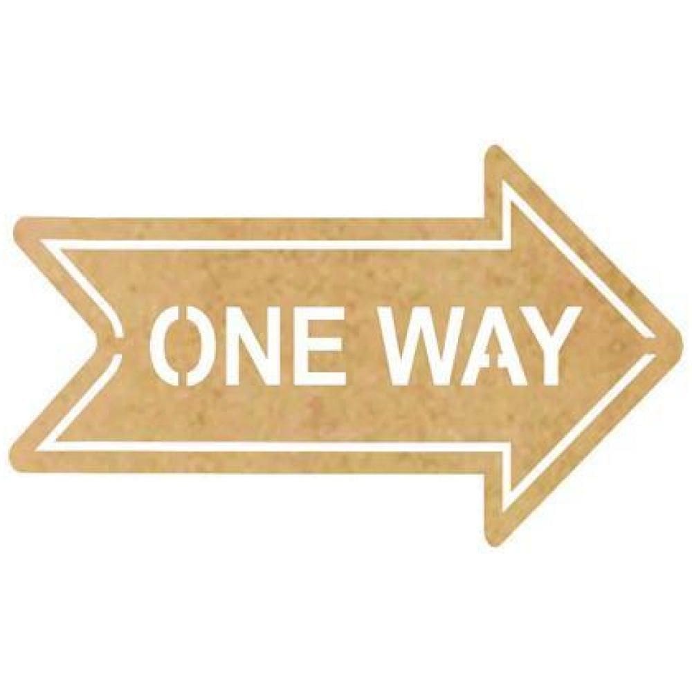 Quadro Decorativo Mdf Cru One Way 40X20Cm