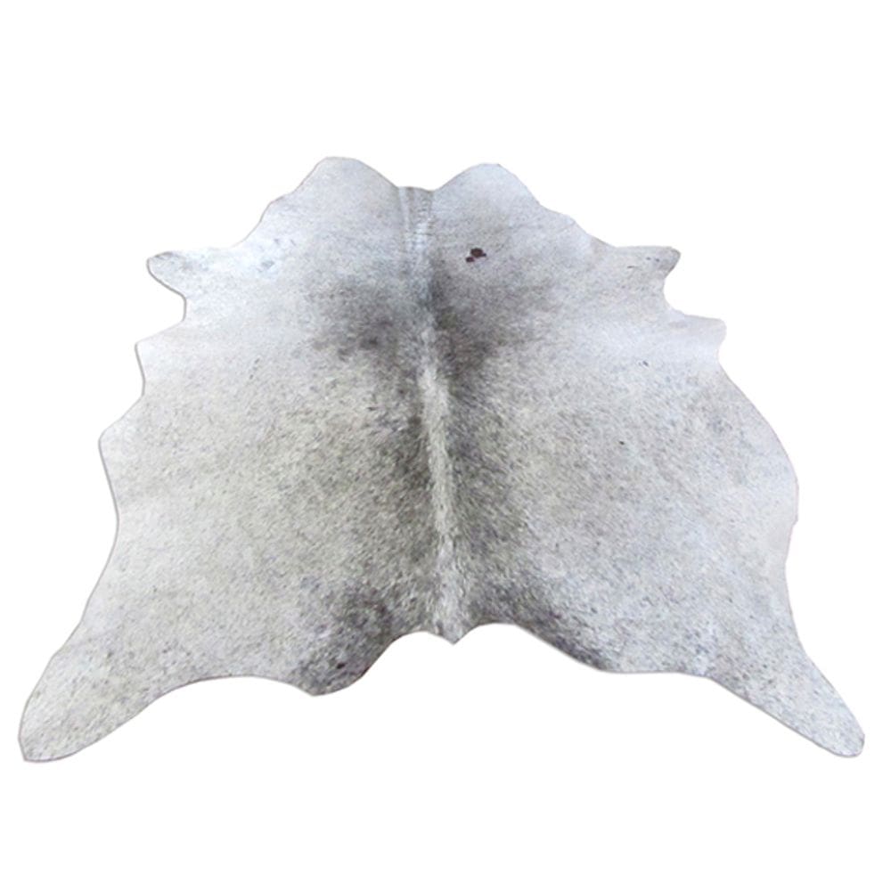 Tapete Couro Natural Pele Inteira 1,60X1,90M Branco Cinza