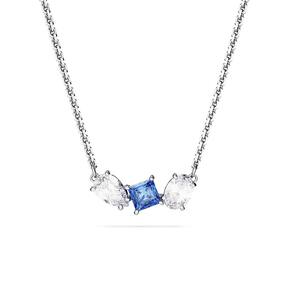 Colar com pingente Swarovski Mesmera com pedras azuis e transparentes