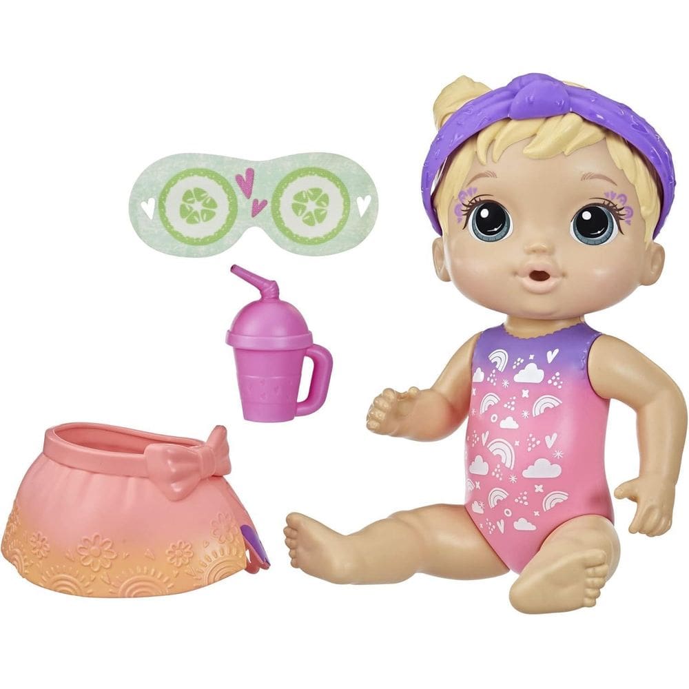 Boneca Baby Alive Rainbow Spa Baby Loira - Hasbro