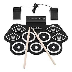 Bateria Eletrônica Musical Portátil Spring 9 Pads Silicone