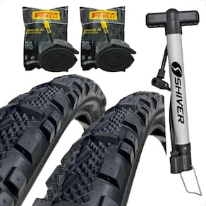 PAR Pneu Bike Bicicleta Mtb Shiver Misto Aro 26 x2.125 Kenda K847 PAR camara 26 pirelli bomba DE AR