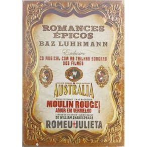 Dvd Romances Épicos (Baz Luhrmann) Autralia, Moulin DVD SLIM