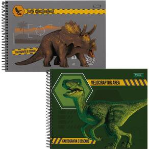Caderno Cartográfico Sauros 80F Foroni Capa Dura Escolar