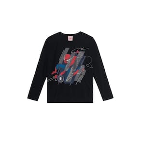 Camiseta Infantil Spider Man Preto Brandili