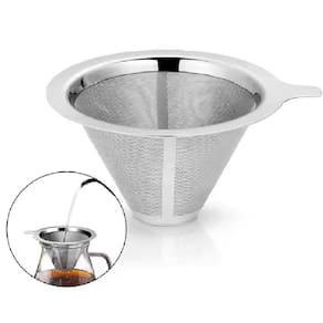 Coador De Cafe Em Inox Reutilizavel Com Peneira Para Cha E Bebidas Quentes Sem Papel Ecologico E Elegante Uso Domestico