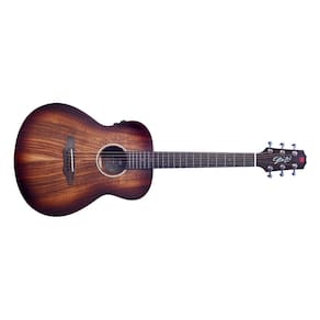 Violão Eletroacústico Seizi Supreme Mirai Mini Ryu Solid Top Koa Burst