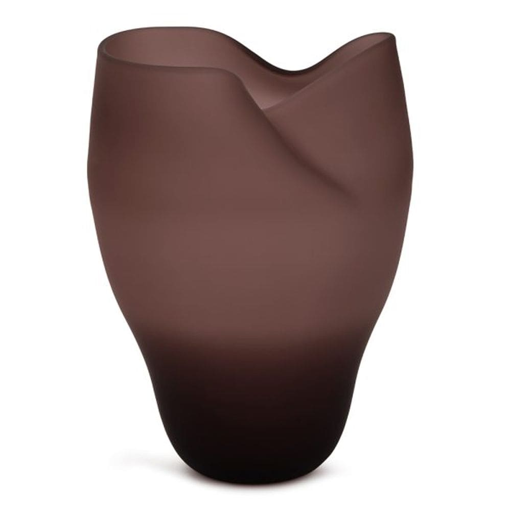 Vaso Em Vidro Marsala Fosco 29Cm