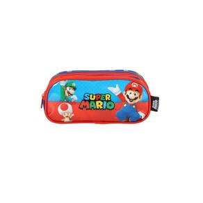 Estojo Duplo Super Mario Bros Luigi Escolar 2 Compartimentos