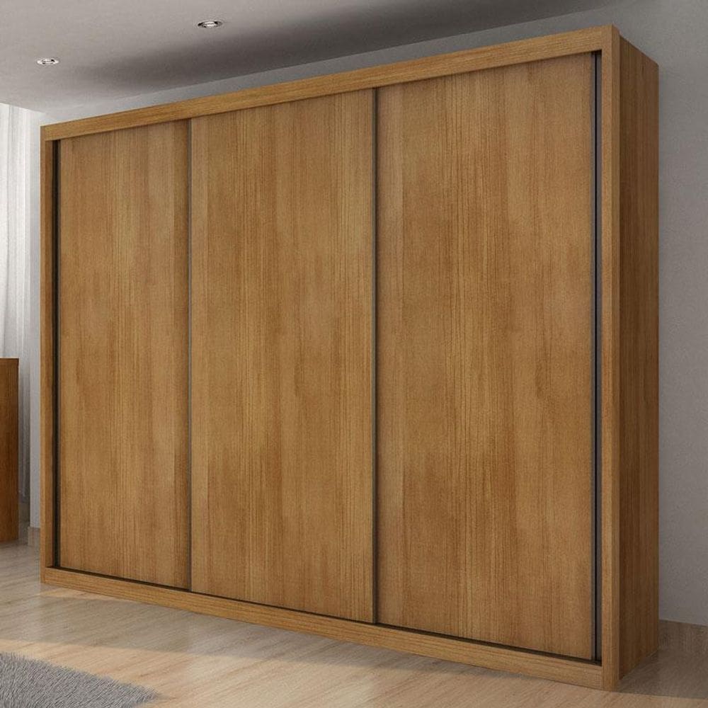 Guarda Roupa Casal Ambiente Palazzo 3 Portas 6 Gavetas Cumaru 23 – Novo Horizonte
