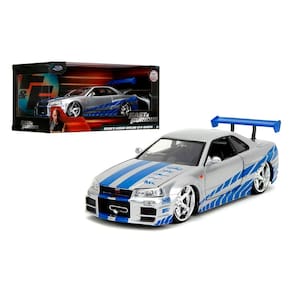 Miniatura Nissan Skyline GT-R R34 Brian Velozes F 1:24 Jada