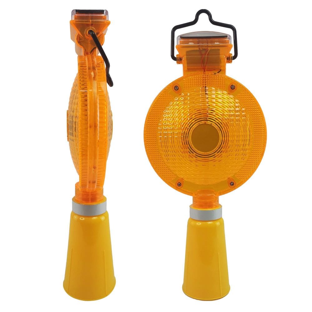 Sinalizador Solar Viário para Cone Automático Obra Luz Solar Sinalização Chuva Led Energia Solar Estrada Rua