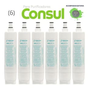 Kit 06 Refis Hidrofiltros Hf-Cs P/ Purificadores Consul Ba