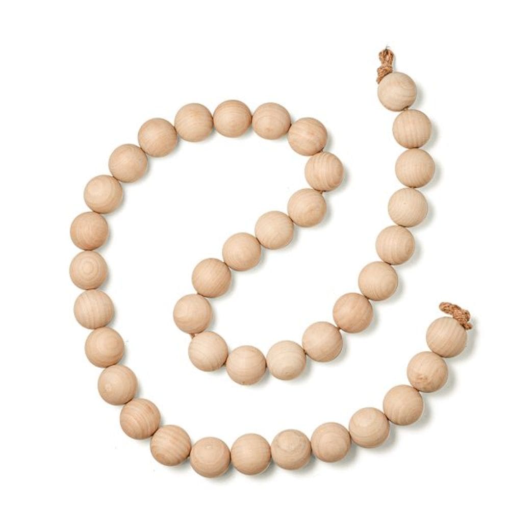 Colar Decorativo Em Madeira Grande 190Cm