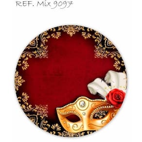 Painel Redondo Capas Cilindro Malha Premium Cores Vibrante