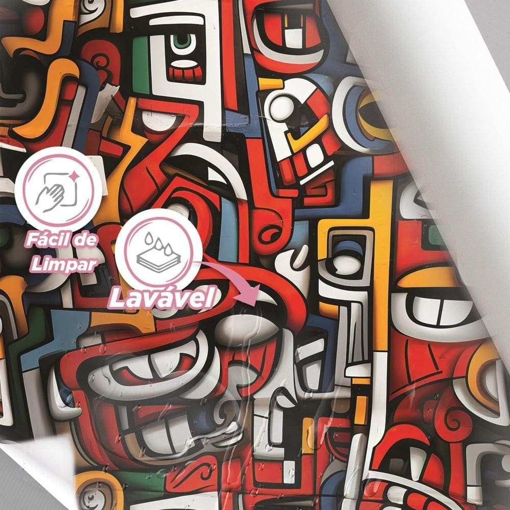 Papel Parede Vinil Autocolante 300Cm X 51Cm Resistente À Á