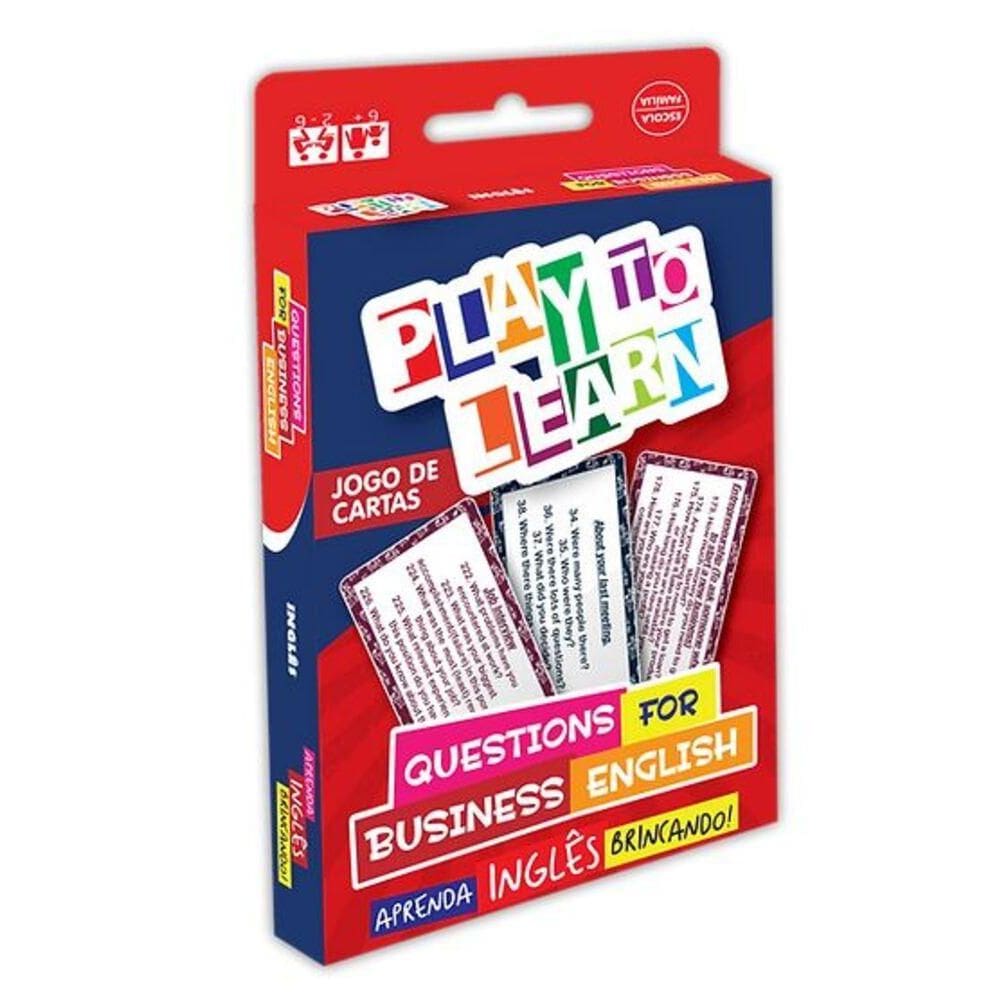 Play To Learn - Questions For Business English - Jogo De Cartas