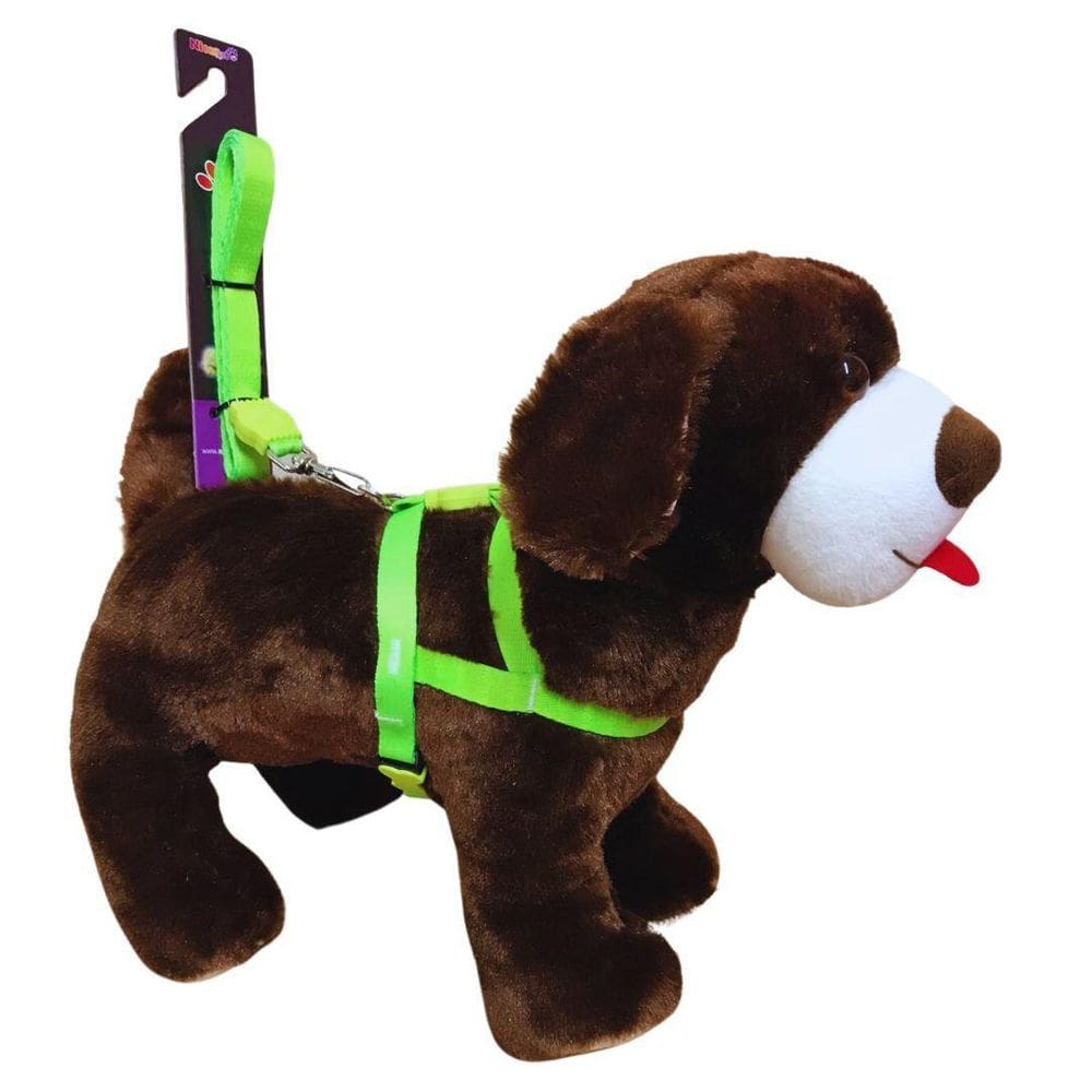 Coleira Peitoral Trad. Seda Neon Cães 15Mm Verde Nº 2 Nica