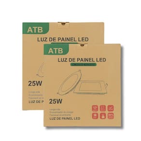 Kit 2 Painel De Led Atb 25W Economizador De Energia Premium