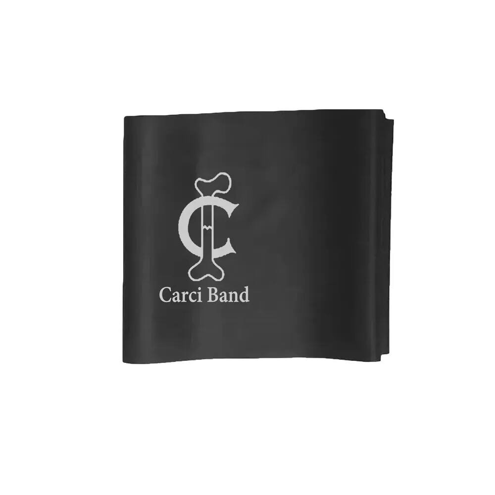 Faixa Elástica Carci Band Preto Resistência Forte 1,5M - Exercícios E Fisioterapia de Reabilitação