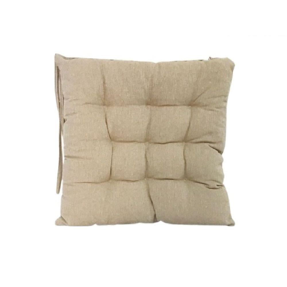 Almofada De Cadeira Futton Com Amarração 40x40cm - Camurça