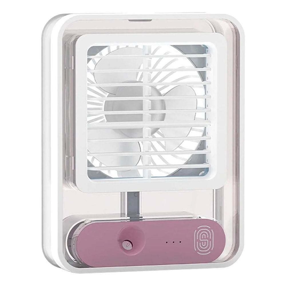 Mini Ventilador Portátil 3 Velocidades USB LED