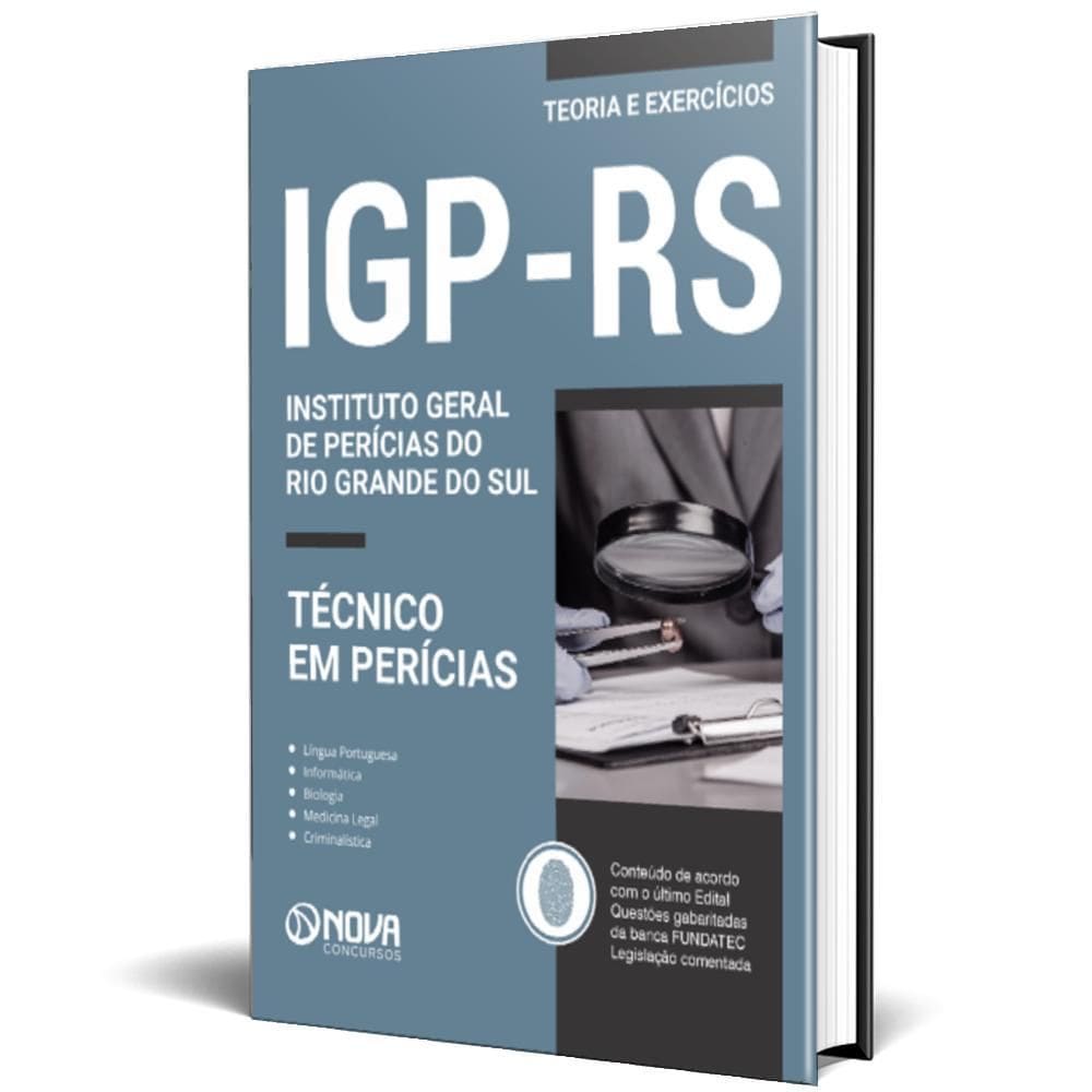 Apostila Igp Rs 2025 Técnico Em Perícias
