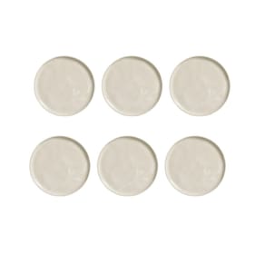 Jogo Prato Raso Bio Stoneware Açucena Porto Brasil Kit 6 Un