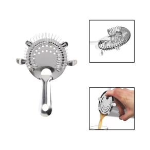 Coador Strainer Aço Inox Gelo Drink Caipirinha Bebidas