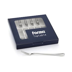 Garfo Para Petisco Mida Toptable 6 Peças Aço Inox 17cm Forma
