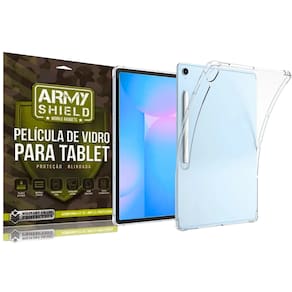 Capa Capinha Para Galaxy Tab S10 Fe 10.9 + Película de Vidro 3D - Armyshield