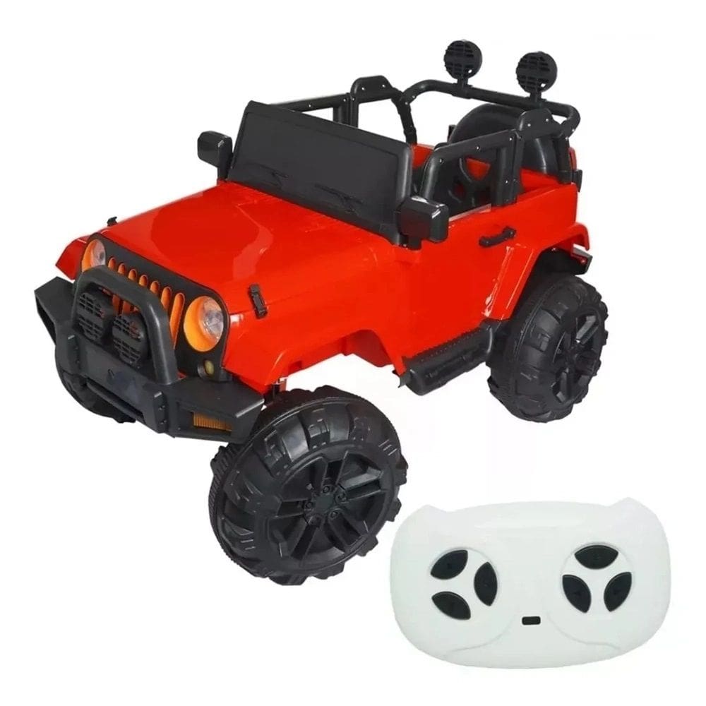 Jipe Eletrico C/ Controle 12V Vermelho - Importway