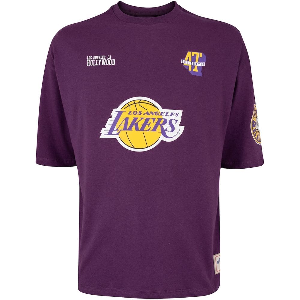 Camiseta Nba Masculina Lakers Pennant Oversize | Casas Bahia