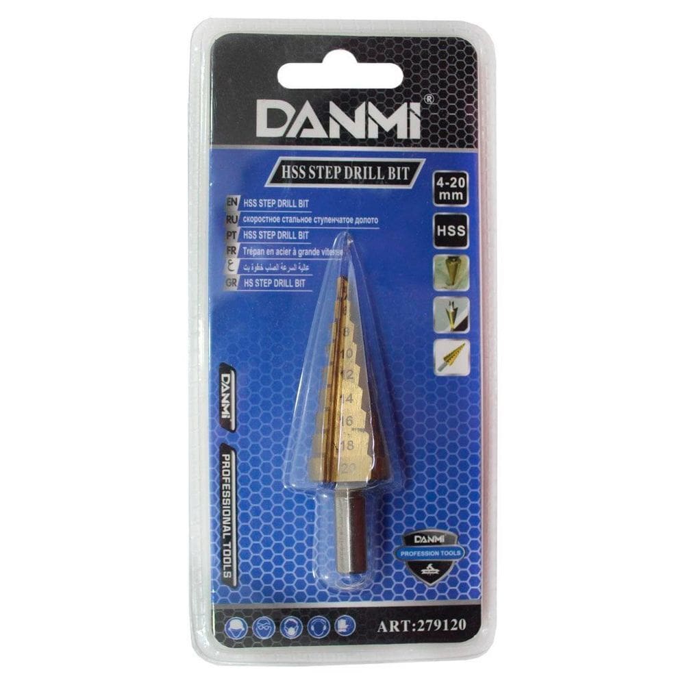 Broca Escalonada Cone De 4-20mm De Aço DANMI®