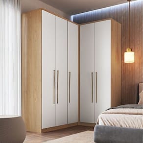 Guarda-roupa Modulado 3 Peças Elegance Angelin/Blanc