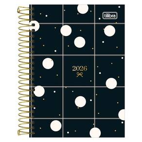 Agenda Diária 2026 Esp M5 West Village Poa Preto Tilibra
