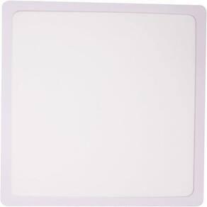 Plafon Quadrado Sobrepor Abs Branco Bivolt Foxlux 24W - 6500