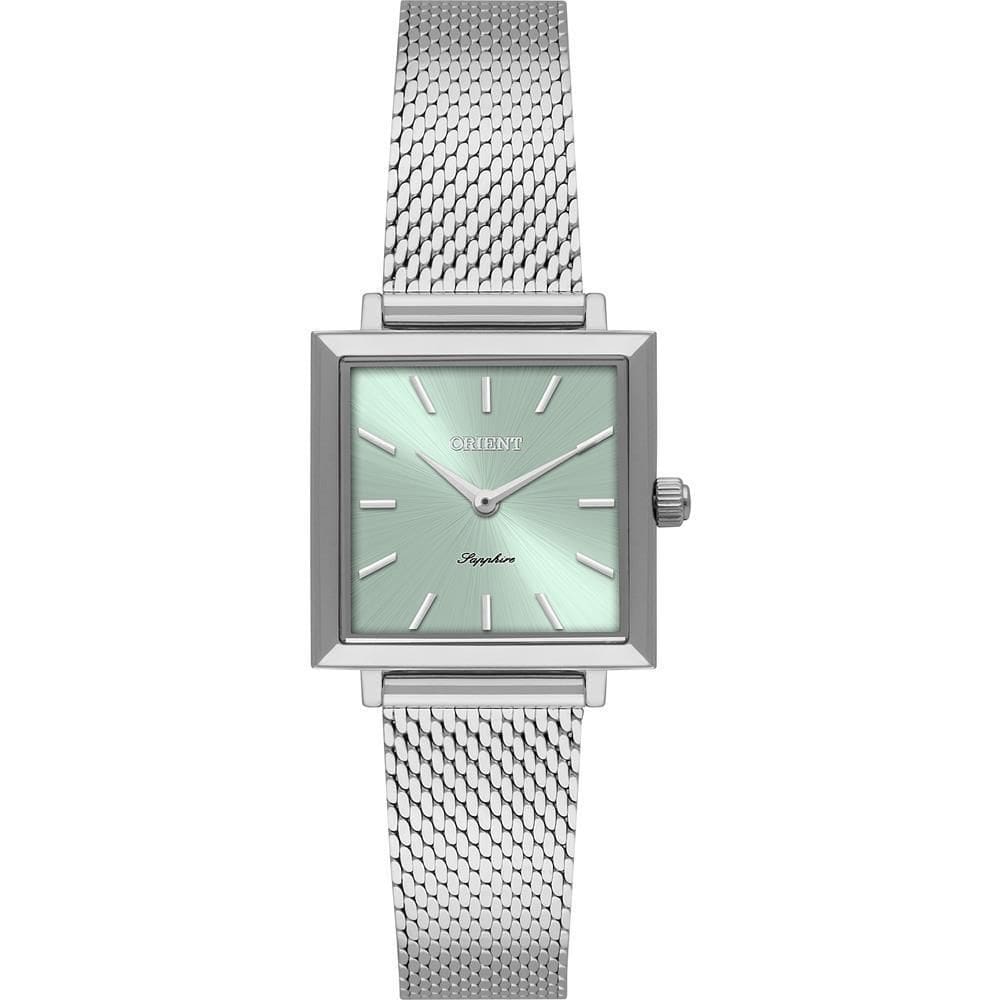 Relógio Orient Feminino Ref: Lbss0091 F1Sx Retangular Mesh