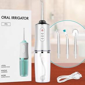 Irrigador Bucal Aparelho Limpeza Dental Bivolt 4 Bicos USB