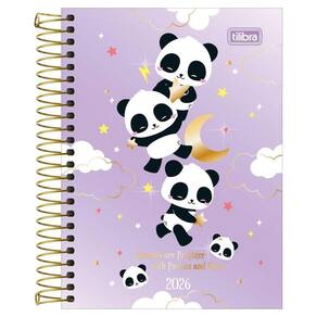 Agenda Diária 2026 Espiral M3 Lovely Friend Roxo Tilibra