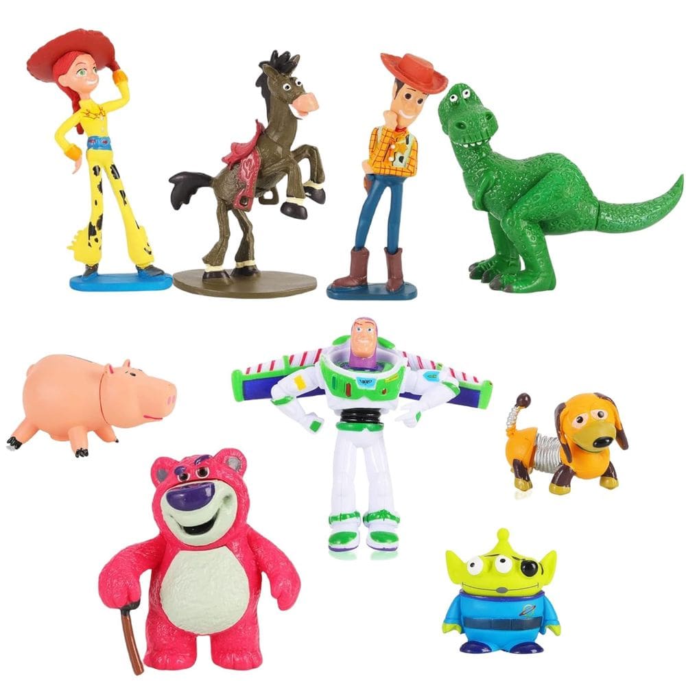 Estatuetas Toy Anime Story NLIEOPDA, pacote com 9, Woody Buzz, 17 cm