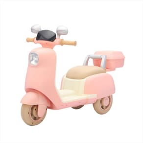 Lambreta Elétrica Infantil Rosa Luz Led Bivolt Música Baú