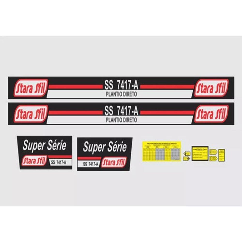Kit Adesivos Semeadeira Stara Sfil Ss 7417