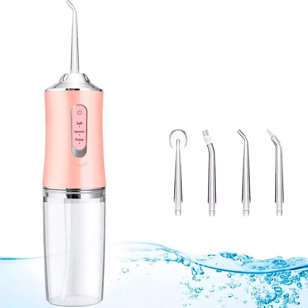 Irrigador Bucal Limpeza A Jato D Água Water Pik 4 Bicos USB