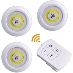 Kit 3 Luminária Touch E Controle Remoto Ideal Closet,