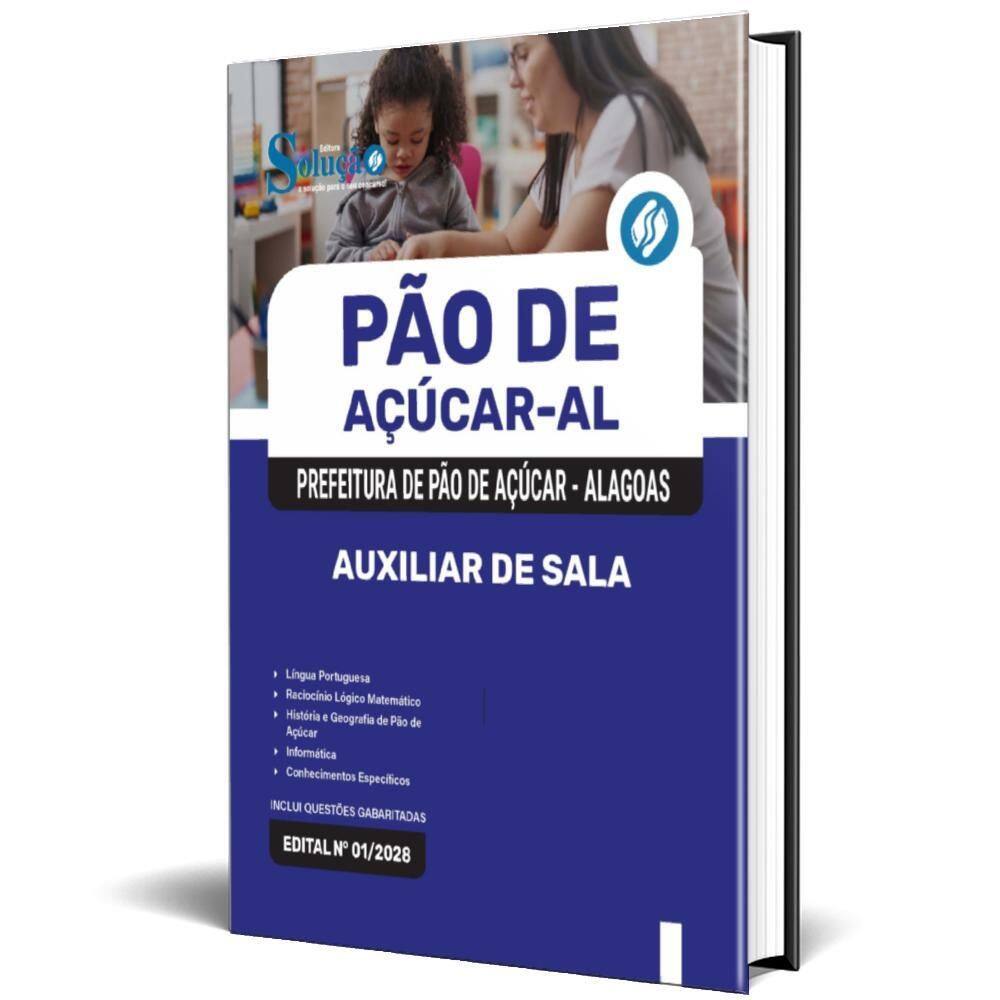 Apostila Prefeitura De Pão De Açúcar Al 2025 Auxiliar Sala